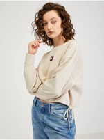 Beige Womens Oversize Sweatshirt Tommy Jeans - Women