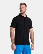Čierna pánska športová košeľa s krátkym rukávom Kilpi BOMBAY