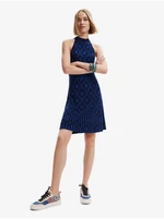 Blue and Black Dress Desigual El Havre - Ladies