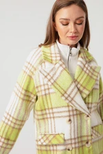 Lafaba Women's Green Plaid Coat