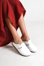 Capone Outfitters Mules - White - Flat