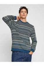 Koton Patterned Knitwear Sweater Crew Neck