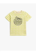 Koton Printed T-Shirt Short Sleeve Crew Neck Cotton