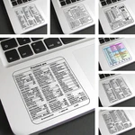 Adhesive Transparent Sticker for Laptop Desktop For Macbook Shortcut Windows PC Computer Reference Keyboard Shortcut Stickers