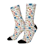 Colorful BOOBS Straight Socks Male Mens Women Autumn Stockings Polyester Harajuku