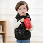 C13 Ultra Light Natural White Duck Down Hooded Vest Lightweight BABY Vest Autumn Winter Windproof Warm Waistcoat Children TOPS