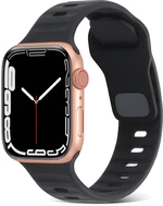 4wrist Silikonový řemínek pro Apple Watch 38/40/41 mm - Black