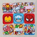 Disney Towel Cartoon Spiderman Children's Handkerchief Small Square Face Hand Towel Soft Boy Girl Gift Dropshipping 20x20cm