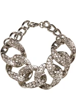 Statement bracelet - silver color