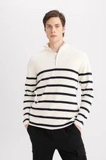 DEFACTO Standard Fit Turtleneck Thessaloniki Fabric Sweater