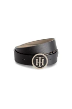 Tommy Hilfiger Belt - TH ROUND BUCKLE BELT 3.0 black