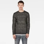 G-STAR Sweater - Mongram r knit ls black and white