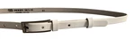 Penny Belts Dámsky kožený opasok 15-1-00 White 95 cm