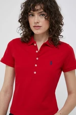 Polo tričko Ralph Lauren červená barva, 211870245