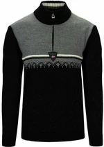 Dale of Norway Lahti Mens Knit Sweater Black/Smoke/Off White XL Jersey Camiseta de esquí / Sudadera con capucha