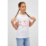 Biele dievčenské tričko SAM 73 Ielenia