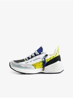 Desigual Moon Zipper Yellow and White Womens Sneakers - Women