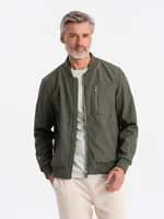 Ombre Men's fleece bomber jacket