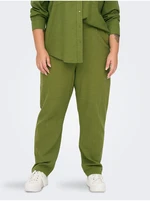 Green linen trousers ONLY CARMAKOMA Caro - Ladies