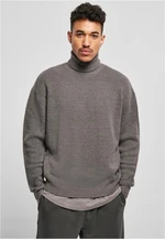 Oversized Roll Neck Sweater Asphalt