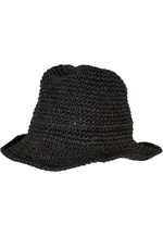 Braid Bast Bucket Hat černý