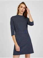 Orsay Dark blue ladies patterned dress - Women