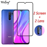 Full Cover Tempered Glass For Xiaomi Redmi 9 Screen Protector For Redmi Note 12 10 10A 9 9C M3 X3 Camera Glass For Redmi 9 Glass