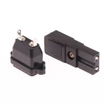 Two-wire Electric Screwdriver Plug 2-core Power Socket DC Power Plug Connector 2 Pins Black Small Two-wire Plug