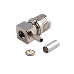 Superbat QMA Crimp Male Right Angle Connector for Cable RG174 RG188A RG316 LMR100