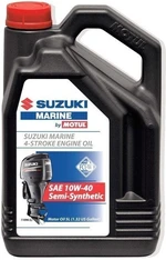 Suzuki Marine 4-Stroke Engine Oil SAE 10W-40 Semi-Synthetic 5 L Olej do silników zaburtowych, olej do silników stacjonarnych