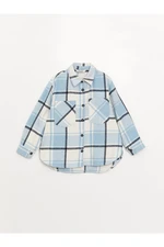 LC Waikiki Plaid Long Sleeve Girl's Shirt Jacket