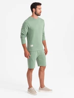 Ombre Men's sweatshirt set sweatshirt + shorts