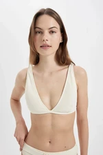 DEFACTO Women's Bikini Top Ecru T5224az/er103