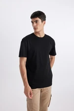 DEFACTO New Regular Fit Crew Neck Short Sleeve 100% Cotton Basic T-Shirt