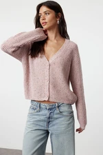 Trendyol Pink Soft Textured Knitwear Cardigan