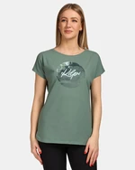 Women's cotton T-shirt Kilpi NELLIM-W Khaki