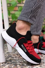 Riccon Black Red Unisex Sneakers