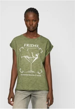 Women's olive T-shirt F-Word