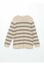 LC Waikiki Crew Neck Striped Women's Knitwear Sweater