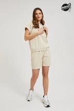 Women's shorts MOODO - beige