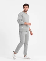 Ombre Men's tracksuit set pants + sweatshirt