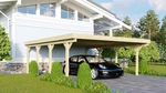 Dřevěný přístřešek / carport CLASSIC 2A Dekorhome