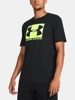 Tričko Under Armour UA BOXED SPORTSTYLE SS - černé