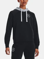 Under Armour Mikina Rival Fleece CB Hoodie-BLK - Dámské