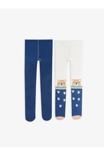 LC Waikiki 2-Pack Patterned Baby Boy Tights