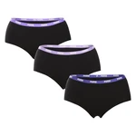 3PACK women's panties Puma black