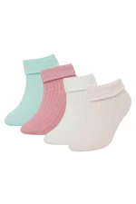 DEFACTO Baby Girl Seamless 4-Pack Cotton Long Socks