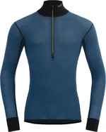 Devold Wool Mesh 190 Zip Neck Man Flood/Caviar S Thermischeunterwäsche