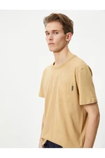 Koton Crew Neck T-Shirt Pocket Detailed Short Sleeve Cotton