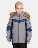 Girls' ski jacket Kilpi ALISIA-JG Light grey